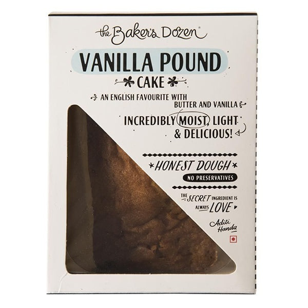 The Bakers Dozen Vanilla Pound Cake 140Gm