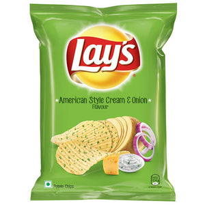 Lays American Style Cream & Onion Flavour Potato Chips 221gm