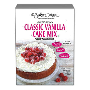 The Bakers Dozen Classic Vanilla Cake Mix  400Gm