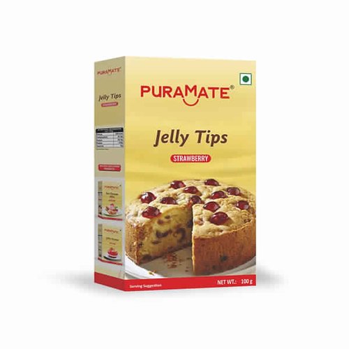 Puramate Jelly Tips Strawberry 100gm