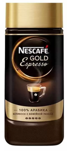 Nescafe gold espresso 100% apagnka 100gm