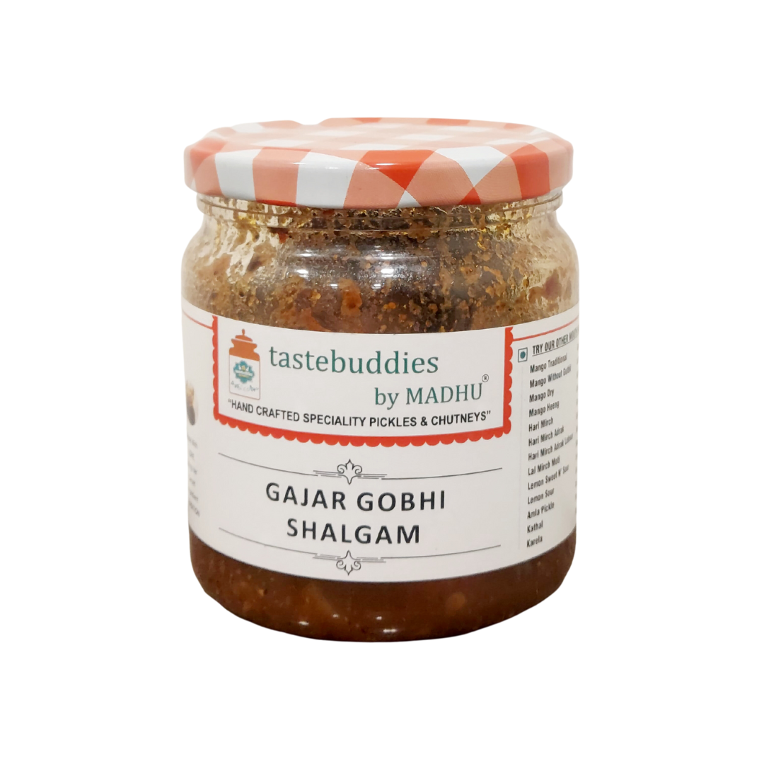 Tastebuddies By Madhu gajar Gobhi Shalgam Pickle 500gm