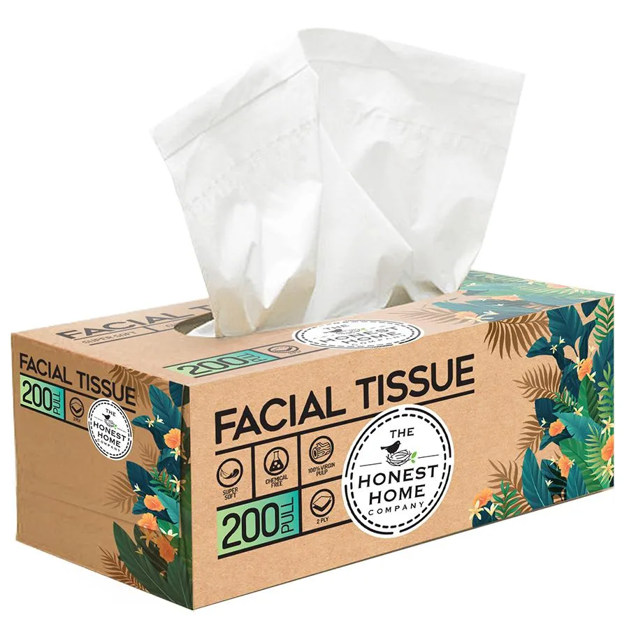 The Honest Home Company Facial Tissue Box 100pull 2ply