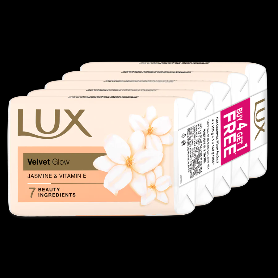 Lux Velvet Glow Jasmine &Vitamine 4+1 free 100 gm