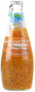 CITY FRESH BASIL SEED DRINK ORANGE FLAVOUR 300ML