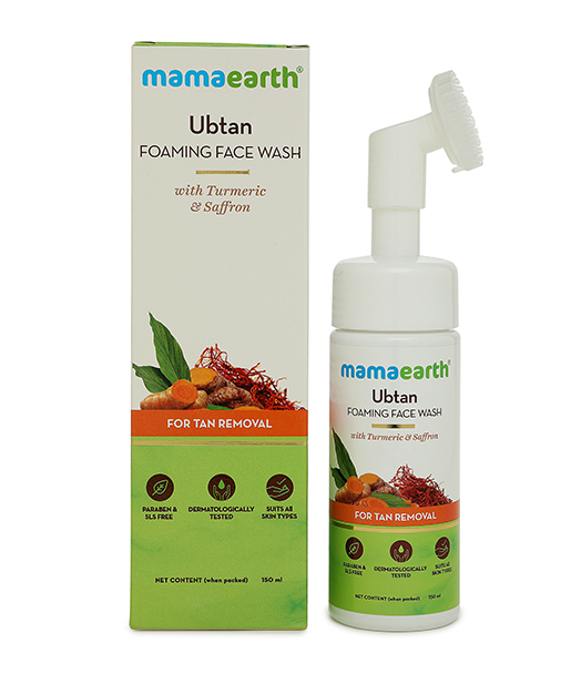Mama Earth Ubtan Foaming Face Wash Turmeric & Saffron 150ml