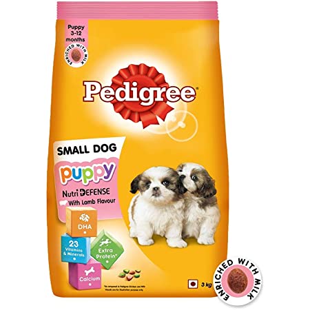 Pedigree Small Dog Puppy Lamp & Milk Flavour 3Kg