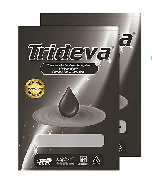 Trideva Bio Degradable Garbage Bag Large Black