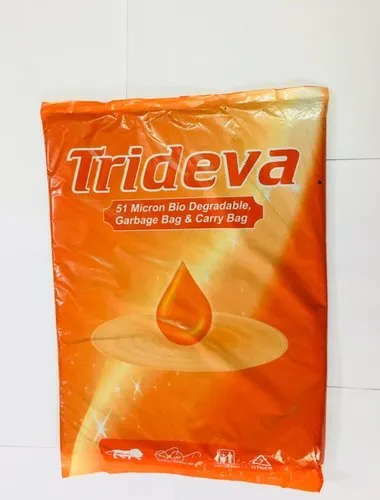 Trideva Bio Degradable Garbage Bag Medium Blue