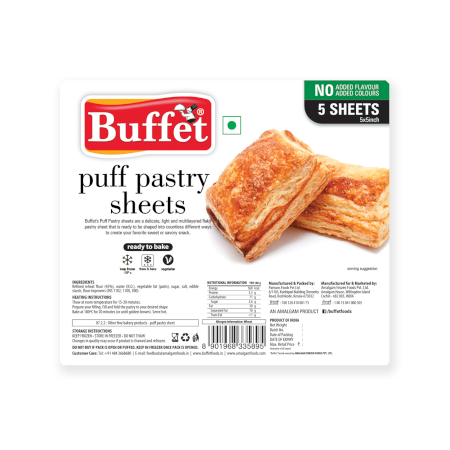 BUFFET PUFF PASTRY SHEETS 300GM