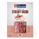 BIG SAMS-PORK STREAKY BACON 150G