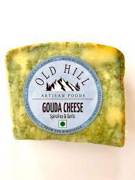 Old Hill Gouda Spirulina Garlic Cheese 200 gm