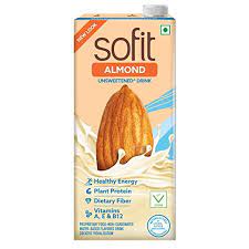 SOFIT ALMOND DRINK UNSWEETENED  1 LITER