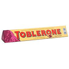 Toblerone OF Swetzerland Fruit &Nut Chocolate 100 gm