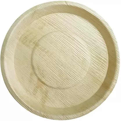 Areca Disposable Green Solutions  Round Plates  10 In