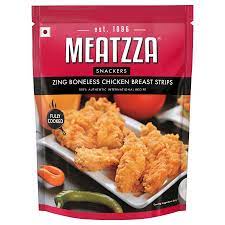 MEATZZA ZING BONELESS CHICKEN BREAST STRIPS  500GM