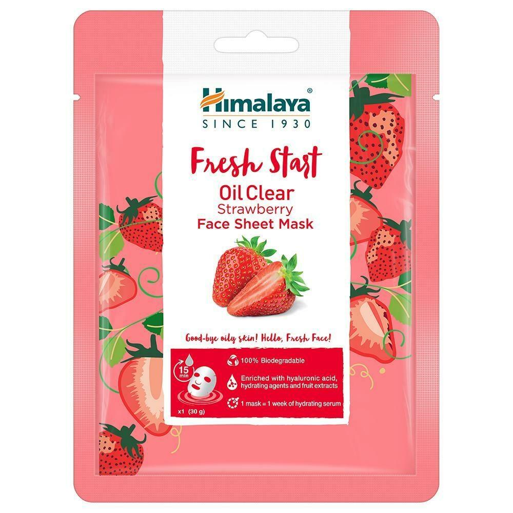 Himalayan fresh Start Oil Clear Strawberry Face Sheet Mask 30 Gm