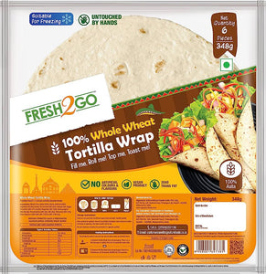 Fresh 2GO 100%whole wheat Tortilla wrap 348 gm