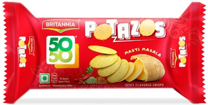 Britannia 50-50 Potato Masti Masala Biscuits. 29 gm