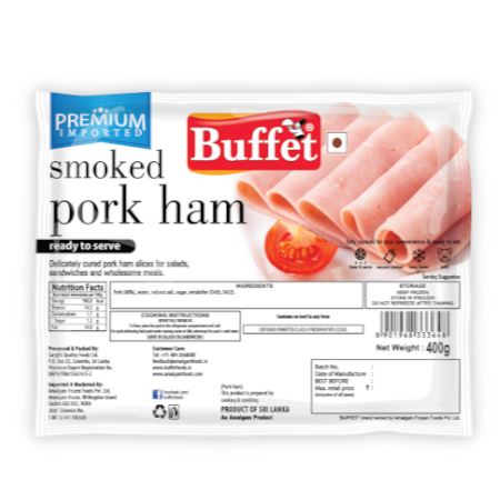 BUFFET AMOKED PORK HAM 400GM