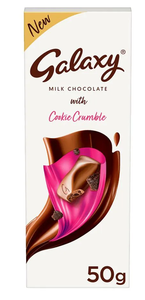 Galaxy milk chocolate with cookie crumble 50 g