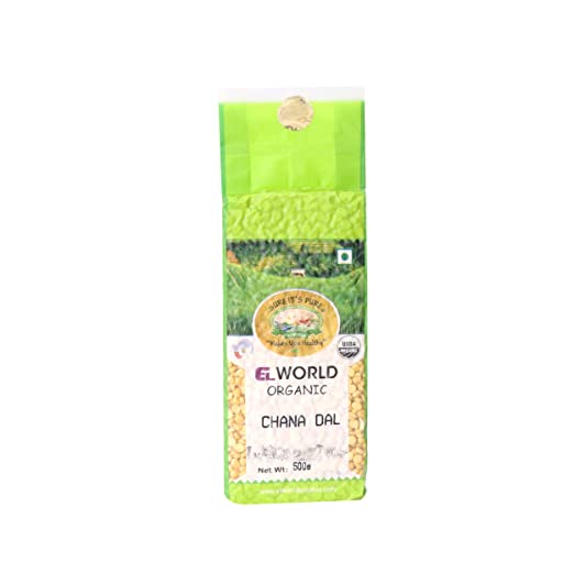 ELWORLD Organic Chana Dal 500gm