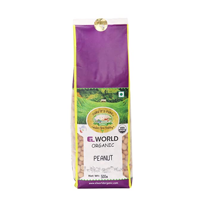 ELWORLD Organic Peanut 500gm