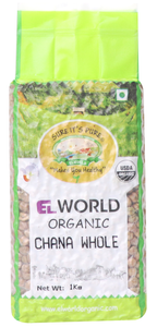 ELWORLD Organic Chana Whole 500gm