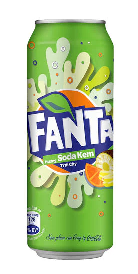 Fanta Cream Soda Fruity Flavor Imp 320 Ml