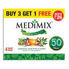 MEDIMIX  AYURVEDIC  BUY 3 GET 1 FREE 75G