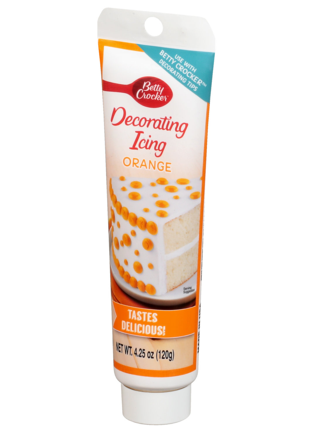 Betty Crocker Decorating Icing Orange Tastes Delicious 120gm