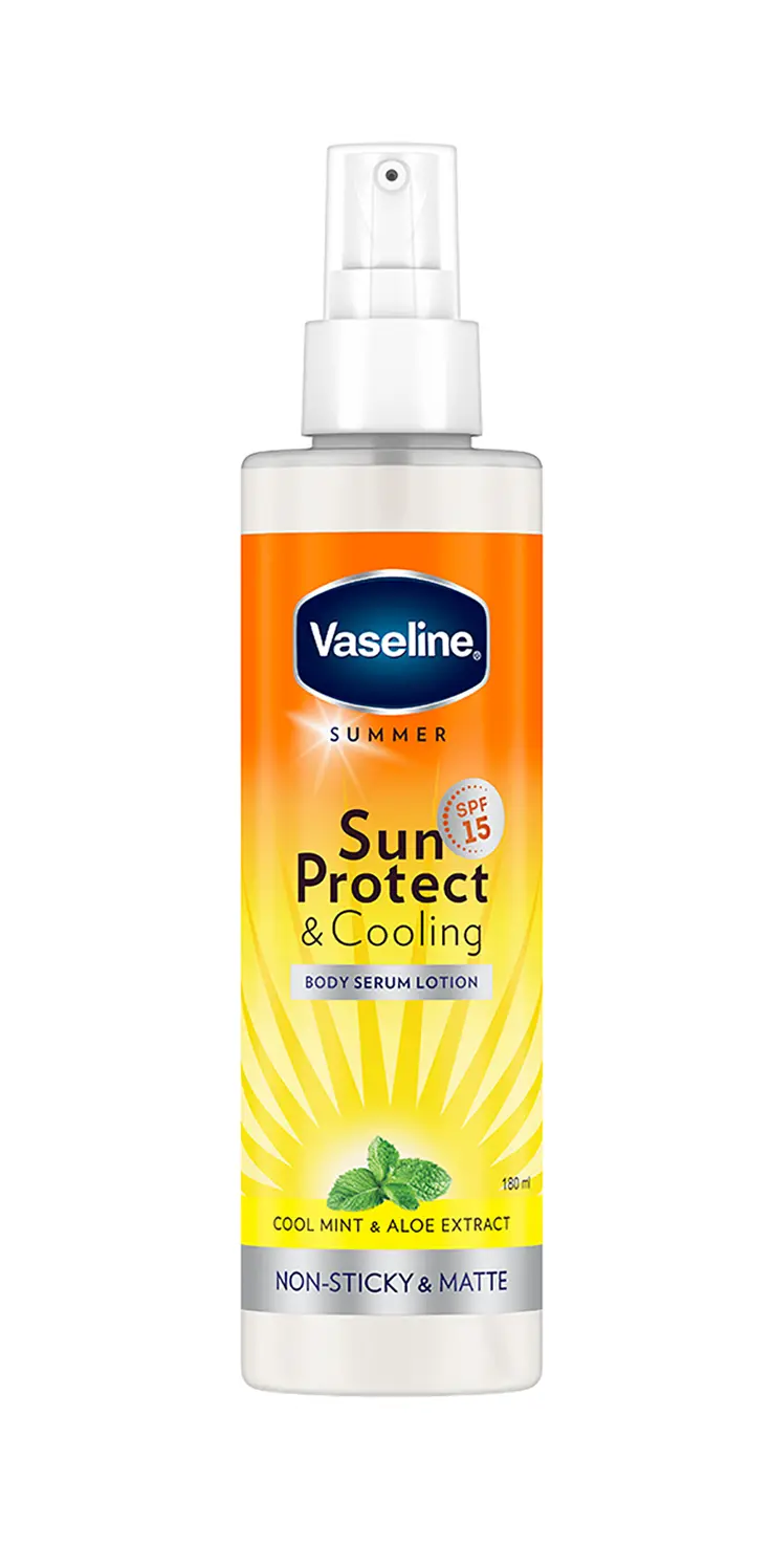 VASELINE SUMMER SUN PROTECT & COOLING BODY SERUM LOTION 180ML