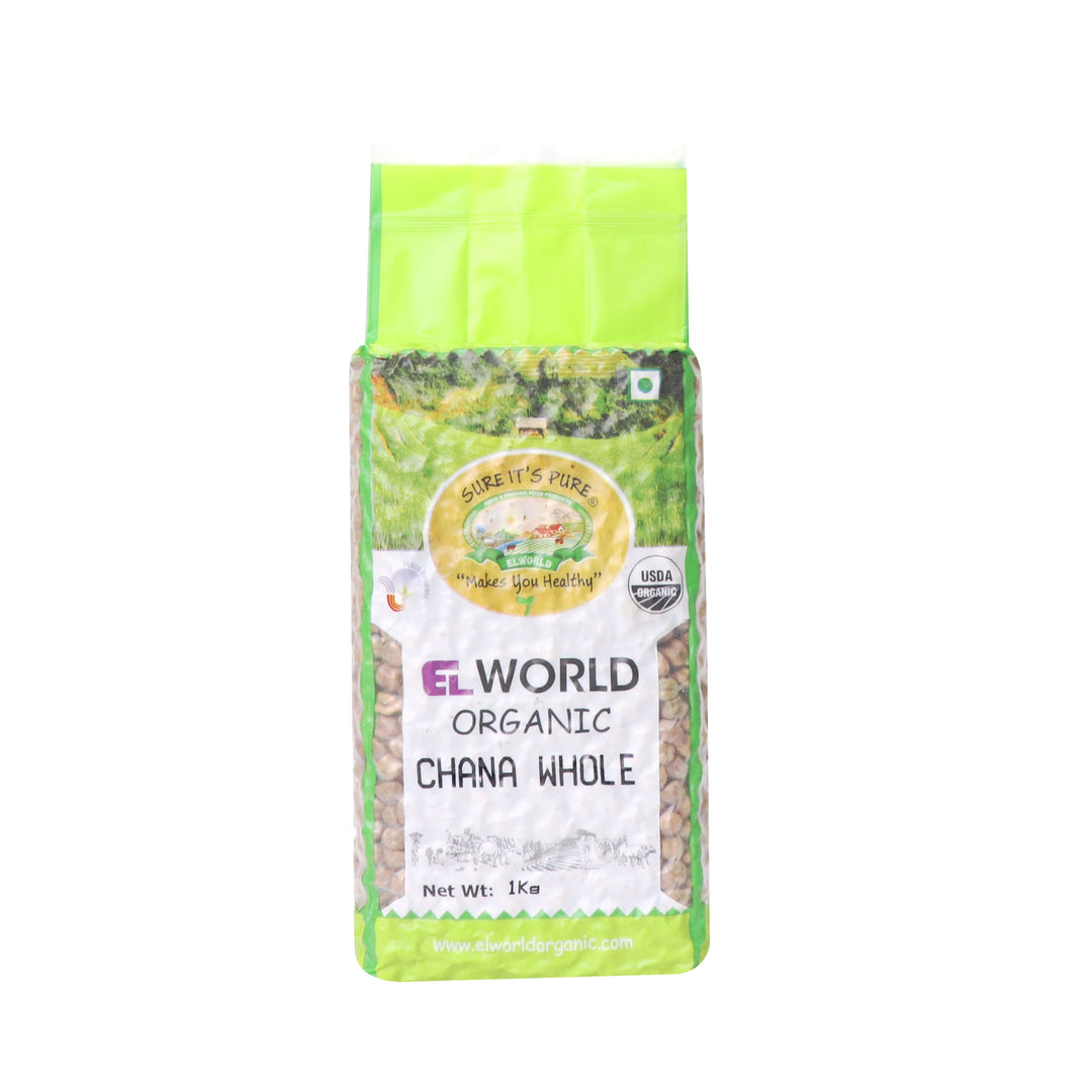 Elworld Organic Chana Whole 1 Kg