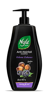 Nyle Anti - hairfall volume Enhance Black Berry Reetha shampoo 400 ml