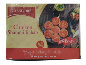 Carnivore Chicken Heat & Eat Shammi Kabab 500 gm