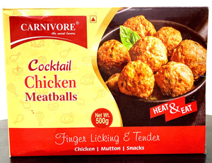 Carnivore Chicken  Heat & Eat Cocktail Meatballs 500 gm