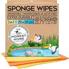 The honest Home Sponge Wipes 3 in 1 20*20 cm