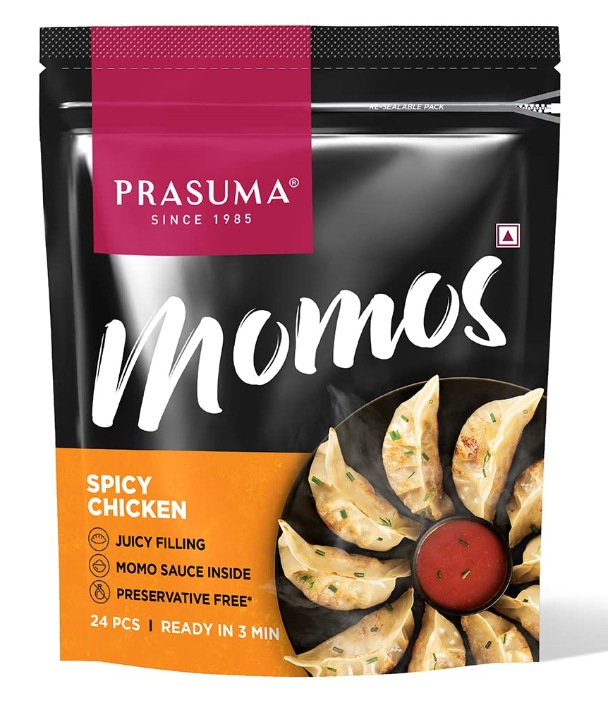 PRASUMA MOMOS SPICY CHICKEN 24 PC