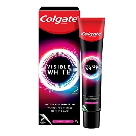 COLGATE TOOTHPASTE VISIBLE WHITE O2 25G