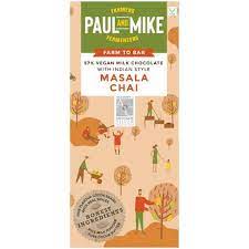 PAUL AND MIKE MASALA CHAI CHOCOLATE 68GM