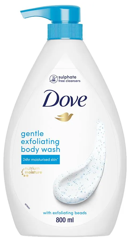 DOVE GENTLE EXFOLIATING BODY WASH 800ML