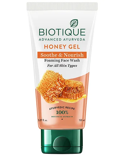 Biotique Advanced Ayurveda Honey Gel Soothe & Nourish Foaming Face Wash 150Ml