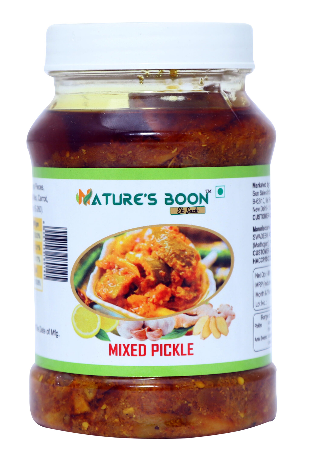 Natures Boon Mixed Pickle 400Gm