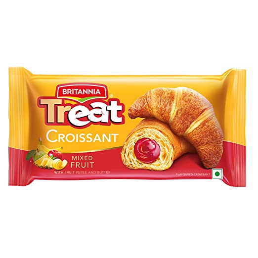 BRITANNIA TREAT CROISSANT MIX FRUIT 47 GM