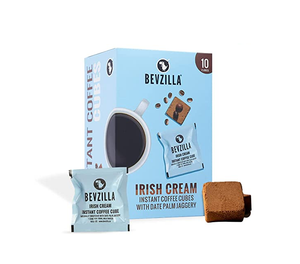 Bevzilla IRISH Cream Instant Coffee With Plam Jaggery 10cubes