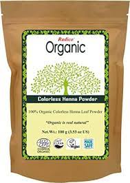 Radico Organic Colorless Henna Powder 100Gm