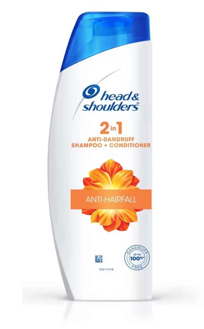 Head & Shoulders 2 in 1 Anti -Dandruff Shampoo+Conditioner Anti Hairfall 180