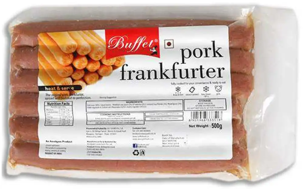 Buffet Pork Frankfurter 500gm