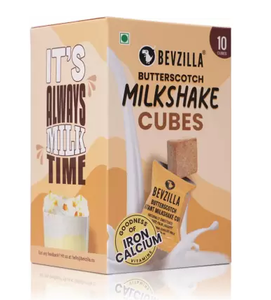 Bevzilla Instant Milkshake Cubes Date Palm Jaggery Butterscotch 10cubes