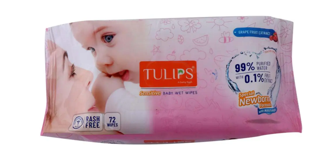 Tulips Baby Wet Wipes 72Wipes